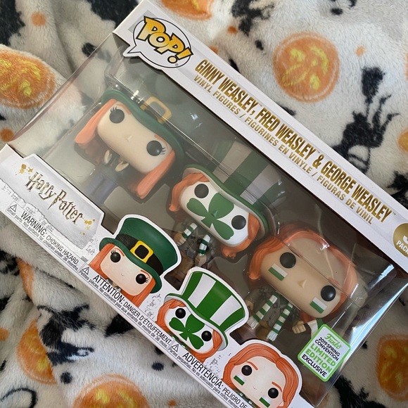 Funko Pop! ECCC Exclusive Quidditch World Cup Weasley Trio Set - Picture 1 of 5